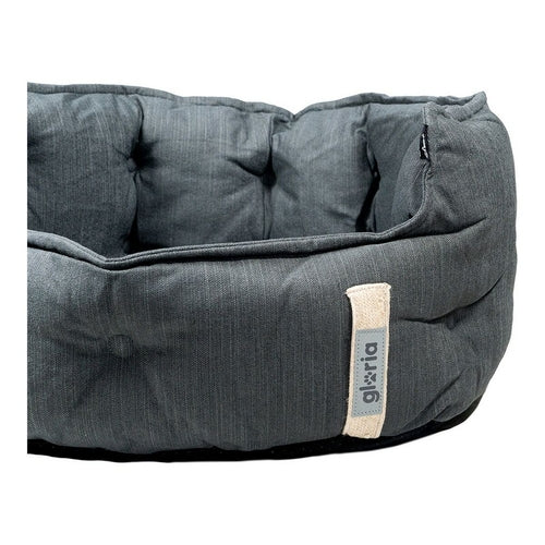 Hundebett Gloria Green Dreams – Schwarz (64 x 60 cm)