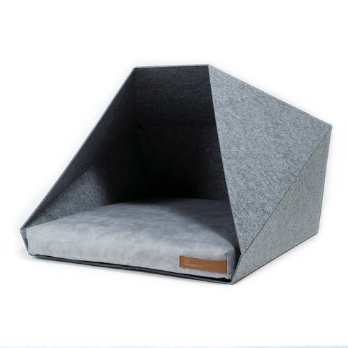 Hundehütte PetPocket – Größe M, Hellgrau
